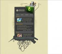 flash web design studio workstation template